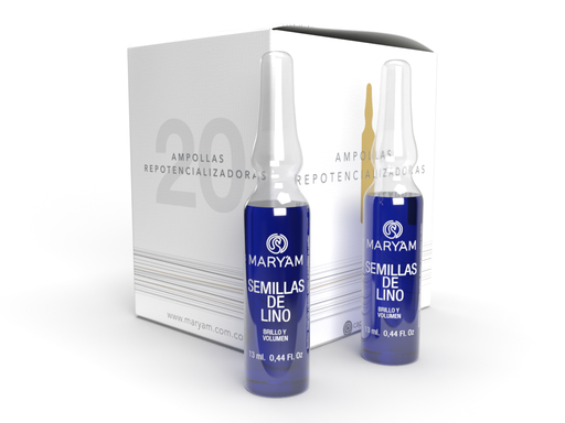 Ampollas Capilares Semilla de Lino 20 Unds / Brillo e Hidratación
