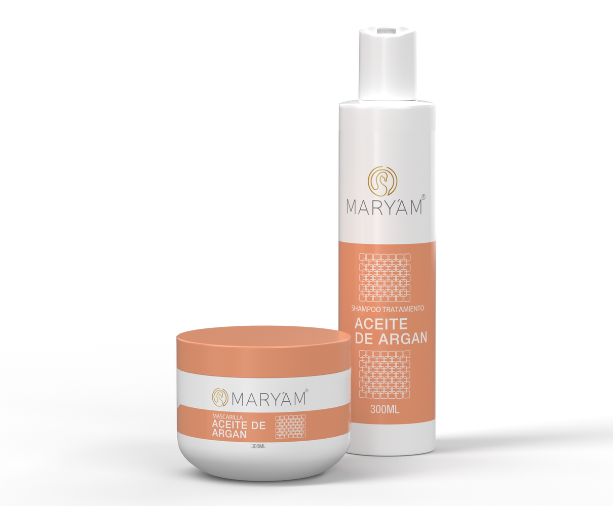 Dual Tratamiento y Shampoo Aceite de Argan 300ml / Protección y Termoprotector